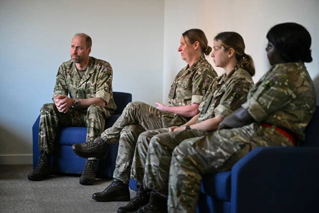 . 26 03 2026. Bulford, United Kingdom. Prince William, the Prince of Wales, during a visit to the 1st Battalion The Mercian Regiment in Bulford, United Kingdom.  xPoolx xi-Imagesx IIM-26665-0035