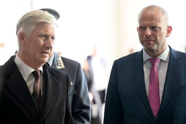 State Visit of King Philippe and Queen Mathilde to Norway (Day 3) STAVANGER, NORWAY - MARCH 26 : State Visit of King Philippe and Queen Mathilde to Norway (Day 3) : - Sola Air Station : Norway-Belgium Defence security cooperation with Minister Theo Francken (N-VA) on March 26, 2026 in Stavanger, Norway, 26 03 2026 Stavanger Norway  Copyright: xDidierxLebrunx