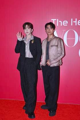 RECORD DATE NOT STATED VOGUE Hong Kong Event Anson Lo Hon Ting and Anson Kong Ip Sang, the member of MIRROR, posing photo at the event of VOGUE Hong Kong on March 26, 2026 in Hong Kong. (Photo by Kobe Li Nexpher Images) Hong Kong