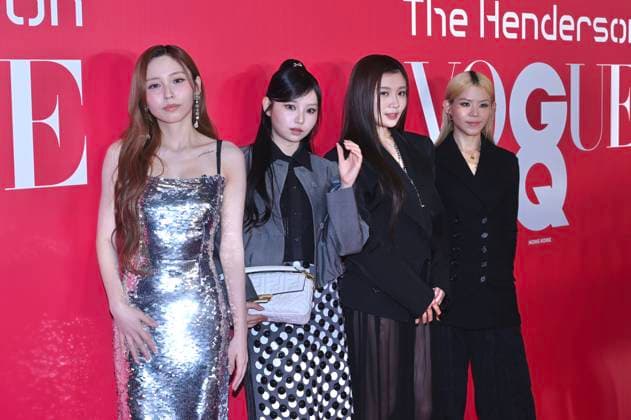 RECORD DATE NOT STATED VOGUE Hong Kong Event Left to right: Ivy So Nga Lam, Day Hui Yat, Candy Wong Ka Ching and Garie Shum Ching Hau the member of COLLAR, posing photo at the event of VOGUE Hong Kong on March 26, 2026 in Hong Kong. (Photo by Kobe Li Nexpher Images) Hong Kong