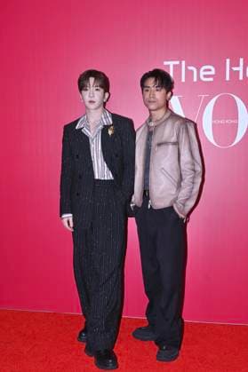 RECORD DATE NOT STATED VOGUE Hong Kong Event Anson Lo Hon Ting and Anson Kong Ip Sang, the member of MIRROR, posing photo at the event of VOGUE Hong Kong on March 26, 2026 in Hong Kong. (Photo by Kobe Li Nexpher Images) Hong Kong