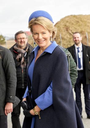 Belgian Royal Couple Visits Norway - Day 3 Queen Mathilde of Belgium during the Visited the sola air station in Norway on March 25, 2026, during the second day of the official visit in Norway. Photo by Olivier Polet ABACAPRESS.COM Stavanger Norway  Copyright: xPoletxOlivier ABACAx