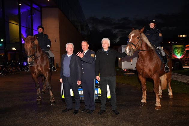 Miroslav Nemec, Thomas Hampel ( Präsident des Polizeipräsidiums München ) und Udo Wachtveitl Premiere Tatort - Unvergänglich - Teil 1 Fernsehen, Film HFF Audimax München 26. März 2026