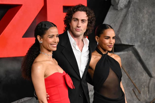 Celebrities attends the UK Premiere of ˜Fuze™ at Odeon West End in London, England Featuring: Gugu Mbatha-Raw, Aaron Taylor-Johnson, Saffron Hocking Where: London, United Kingdom When: 26 Mar 2026 Credit: Cover Images EDITORIAL USE ONLY. NOT FOR USE BY NEWSPAPERS BASED IN THE UK. Copyright: xx coverimg55583757