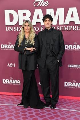 Rome, Cinema Adriano Premiere of the film The drama - a secret and forever , In the photo: Tiziana Rocca and son  Copyright: xVincenzoxLandix xipa-agency.netx xVincenzoxLandix IPA_Agency_IPA73481844