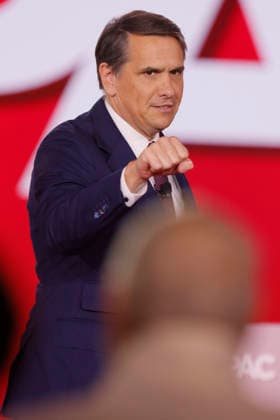 March 26, 2026, Grapevine, Texas, United States: March 26, 2026 - Attorney General Todd Blanche speaks during the 2026 CPAC conference at the Gaylord Resort in Grapevine, Texas, as attendees gather in the ballroom. Grapevine United States - ZUMAr164 20260326_aap_r164_098 Copyright: xChrisxRusanowskyx