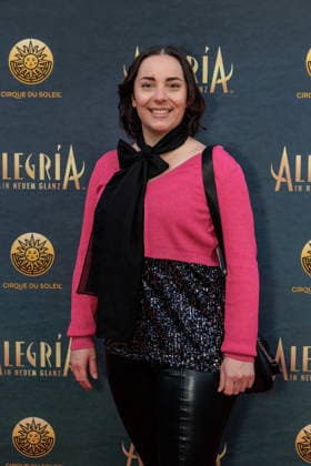 26.03.2026. Düsseldorf. Cirque du Soleil - Alegria. Red Carpet am Abend der Düsseldorfer Premiere. Hier: Silvie Irani Düsseldorf Gerresheim Glasmacherviertel Nordrhein-Westfalen Deutschland