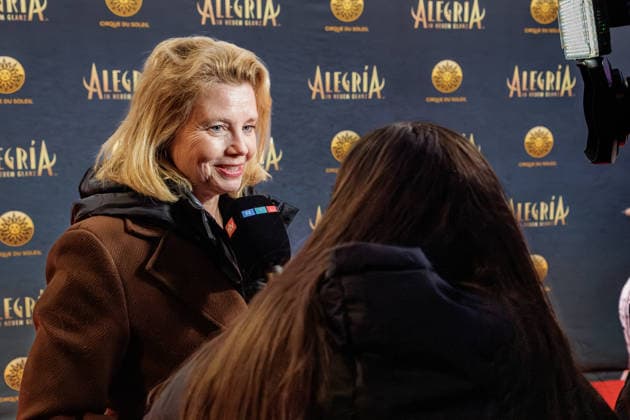 26.03.2026. Düsseldorf. Cirque du Soleil - Alegria. Red Carpet am Abend der Düsseldorfer Premiere. Hier: Annette Frier Düsseldorf Gerresheim Glasmacherviertel Nordrhein-Westfalen Deutschland