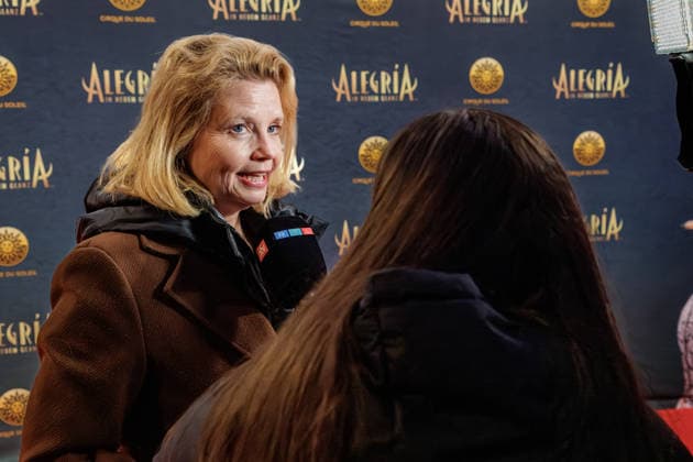 26.03.2026. Düsseldorf. Cirque du Soleil - Alegria. Red Carpet am Abend der Düsseldorfer Premiere. Hier: Annette Frier Düsseldorf Gerresheim Glasmacherviertel Nordrhein-Westfalen Deutschland