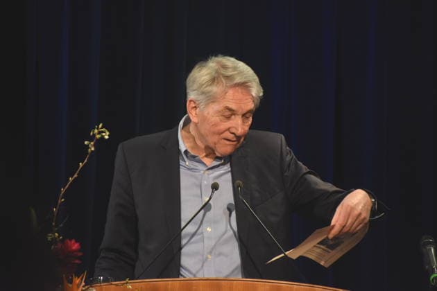 Dr Reinhard G. Wittmann Kurator Muenchen Gruenwald 26.03.2026 Buergerhaus Roemerschanz Ausstellungs Eroeffnung fuer die Sonderausstellung Karl Valentin und die Alten Rittersleut in der Burg Gruenwald, Zweigmuseum der Archaeologischen Staatssammlung, Foto Muenchen