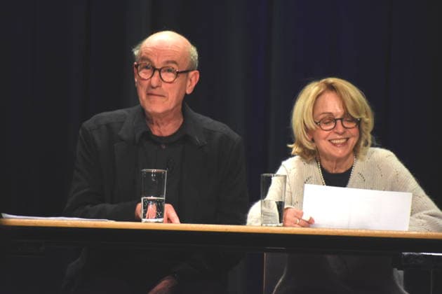 Lesung mit Johannes Herrschmann Schauspieler Gisela Schneeberger Schauspielerin Muenchen Gruenwald 26.03.2026 Buergerhaus Roemerschanz Ausstellungs Eroeffnung fuer die Sonderausstellung Karl Valentin und die Alten Rittersleut in der Burg Gruenwald, Zweigmuseum der Archaeologischen Staatssammlung, Foto Muenchen