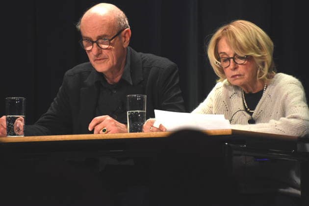 Lesung mit Johannes Herrschmann Schauspieler Gisela Schneeberger Schauspielerin Muenchen Gruenwald 26.03.2026 Buergerhaus Roemerschanz Ausstellungs Eroeffnung fuer die Sonderausstellung Karl Valentin und die Alten Rittersleut in der Burg Gruenwald, Zweigmuseum der Archaeologischen Staatssammlung, Foto Muenchen
