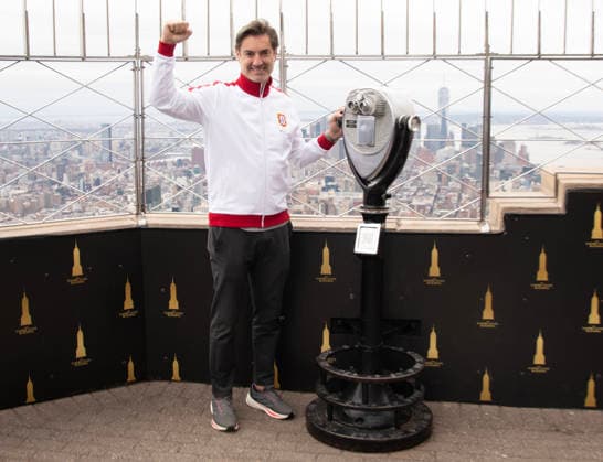 NEW YORK, NY - MARCH 27: Vitor Baia at the Empire State Building Ahead of the 2026 FIFA World Cup on March 27, 2026 in New York City. Copyright: xmpi099 MediaPunchx