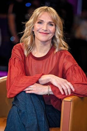 MDR - Riverboat. Schauspielerin Tanja Wedhorn anläßlich der Aufzeichnung der MDR - Talkshow Riverboat am 27.03.2026 in der Mediacity Leipzig. 20260327ADO0060