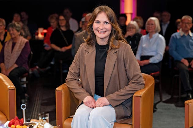 MDR - Riverboat. Julia Taubitz ( Doppelolympiasiegerin und Gesamtweltcupsiegerin im Rodeln ) anläßlich der Aufzeichnung der MDR - Talkshow Riverboat am 27.03.2026 in der Mediacity Leipzig. 20260327ADO0049