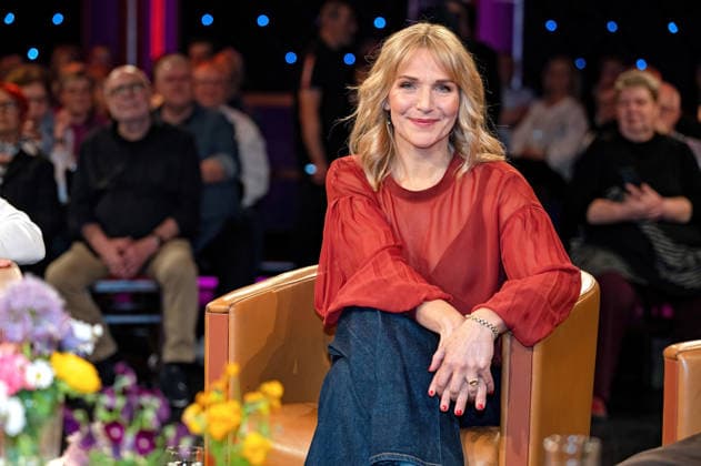 MDR - Riverboat. Schauspielerin Tanja Wedhorn anläßlich der Aufzeichnung der MDR - Talkshow Riverboat am 27.03.2026 in der Mediacity Leipzig. 20260327ADO0065