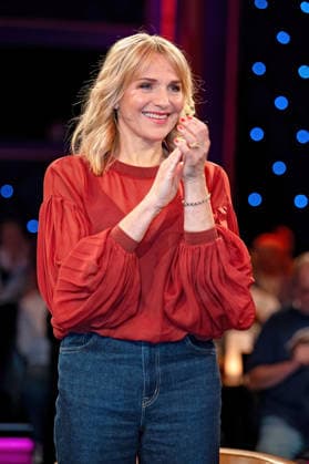 MDR - Riverboat. Schauspielerin Tanja Wedhorn anläßlich der Aufzeichnung der MDR - Talkshow Riverboat am 27.03.2026 in der Mediacity Leipzig. 20260327ADO0067