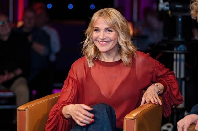 MDR - Riverboat. Schauspielerin Tanja Wedhorn anläßlich der Aufzeichnung der MDR - Talkshow Riverboat am 27.03.2026 in der Mediacity Leipzig. 20260327ADO0084