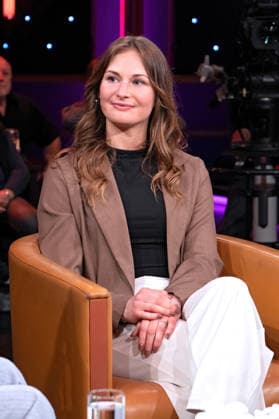 MDR - Riverboat. Julia Taubitz ( Doppelolympiasiegerin und Gesamtweltcupsiegerin im Rodeln ) anläßlich der Aufzeichnung der MDR - Talkshow Riverboat am 27.03.2026 in der Mediacity Leipzig. 20260327ADO0086
