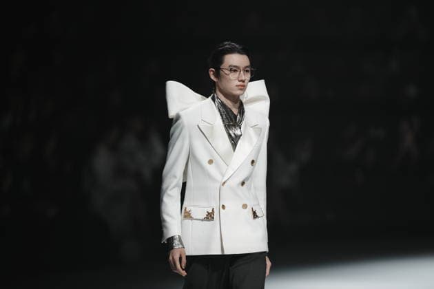 March 27, 2026, Beijing, China: A model walks the runway at the Zickness show by designer Zic during 2026 China International Fashion Week Beijing China  - ZUMAx102 20260327_zsp_x102_001 Copyright: xPeterxCooperx
