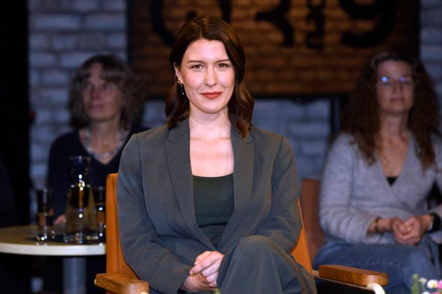 Hannah Emde bei der Aufzeichnung der RB Talkshow 3nach9 im Radio Bremen-Studio. Bremen, 27.03.2026