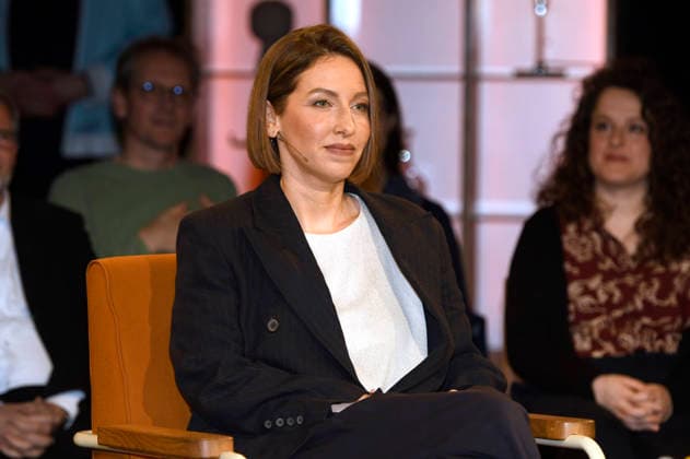 Katharina Willinger bei der Aufzeichnung der RB Talkshow 3nach9 im Radio Bremen-Studio. Bremen, 27.03.2026