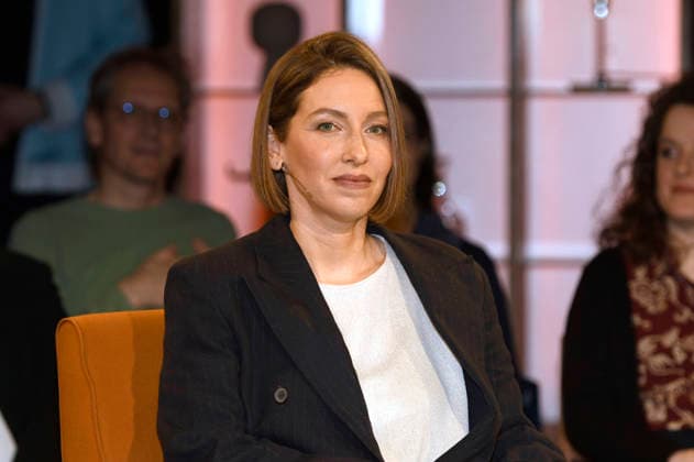 Katharina Willinger bei der Aufzeichnung der RB Talkshow 3nach9 im Radio Bremen-Studio. Bremen, 27.03.2026
