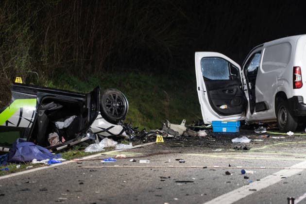 Tödlicher Verkehrsunfall auf der L288 erschüttert Region Westerburg Westerwaldkreis, L288 zwischen A Rheinland-Pfalz Deutschland
