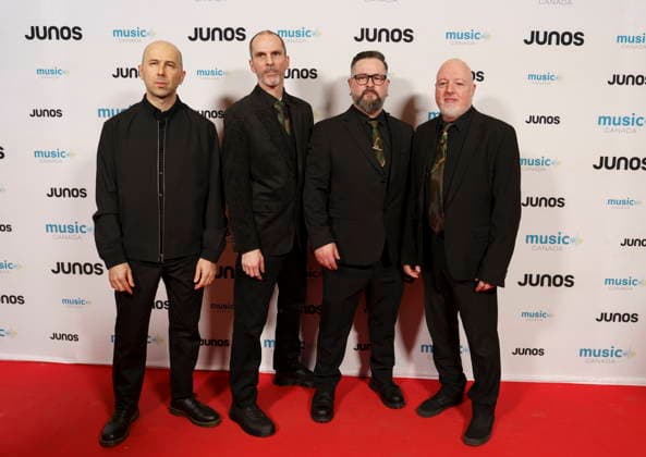 March 28, 2026, Hamilton, On, CAN: Members of Despised Icon, nominated for Metal Hard Music Album of the Year, on the red carpet at the 2026 Juno Awards Gala in Hamilton, Saturday, March 28, 2026. Hamilton CAN  - ZUMAc35_ 20260328_zaf_c35_090 Copyright: xPeterxPowerx