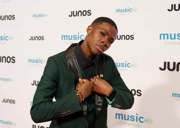 March 28, 2026, Hamilton, On, CAN: Haviah Mighty, nominated for music video of the year, on the red carpet at the 2026 Juno Awards Gala in Hamilton, Saturday, March 28, 2026. Hamilton CAN  - ZUMAc35_ 20260328_zaf_c35_092 Copyright: xPeterxPowerx