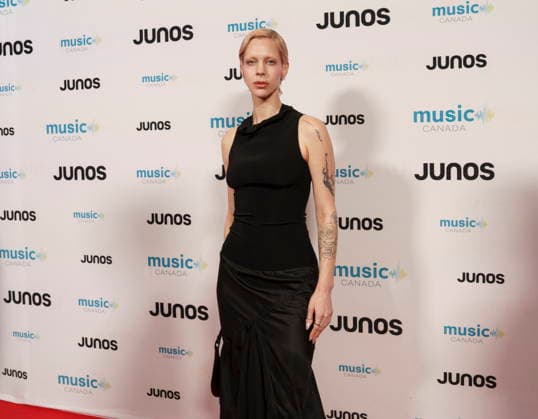 March 28, 2026, Hamilton, On, CAN: AADJA, nominated for Underground Dance Single of the Year, on the red carpet at the 2026 Juno Awards Gala in Hamilton, Saturday, March 28, 2026. Hamilton CAN  - ZUMAc35_ 20260328_zaf_c35_097 Copyright: xPeterxPowerx