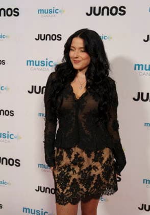 March 28, 2026, Hamilton, On, CAN: Anna Sofia, nominated for Dance Recording of the Year, on the red carpet at the 2026 Juno Awards Gala in Hamilton, Ont. on Saturday, March 28, 2026. Hamilton CAN  - ZUMAc35_ 20260328_zaf_c35_150 Copyright: xPeterxPowerx