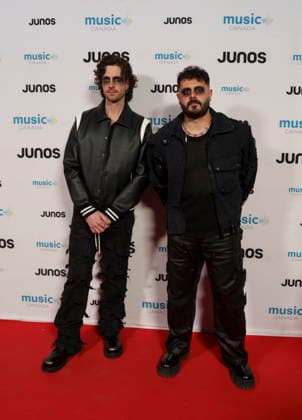 March 28, 2026, Hamilton, On, CAN: The Blue Stones, nominated for Rock Album of the Year, on the red carpet at the 2026 Juno Awards Gala in Hamilton, Ont. on Saturday, March 28, 2026. Hamilton CAN  - ZUMAc35_ 20260328_zaf_c35_151 Copyright: xPeterxPowerx