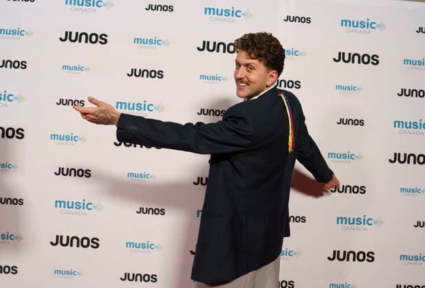 March 28, 2026, Hamilton, On, CAN: Mario Puglia, nominated for Latin Music recording of the Year, on the red carpet at the 2026 Juno Awards Gala in Hamilton, Saturday, March 28, 2026. Hamilton CAN  - ZUMAc35_ 20260328_zaf_c35_167 Copyright: xPeterxPowerx