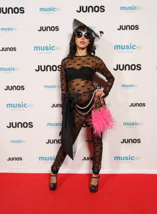 March 28, 2026, Hamilton, On, CAN: Isabella Lovestory, nominated for Latin Music recording of the Year, on the red carpet at the 2026 Juno Awards Gala in Hamilton, Saturday, March 28, 2026. Hamilton CAN  - ZUMAc35_ 20260328_zaf_c35_173 Copyright: xPeterxPowerx