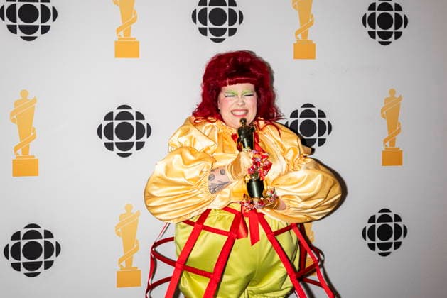 March 28, 2026, Hamilton, On, Canada: Begonia poses for photos after winning Adult Alternative Album of the Year during the 2026 Juno Awards Gala in Hamilton, Saturday, March 28, 2026. Hamilton Canada  - ZUMAc35_ 20260328_zaf_c35_195 Copyright: xNickxIwanyshynx