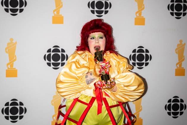 March 28, 2026, Hamilton, On, Canada: Begonia poses for photos after winning Adult Alternative Album of the Year during the 2026 Juno Awards Gala in Hamilton, Saturday, March 28, 2026. Hamilton Canada  - ZUMAc35_ 20260328_zaf_c35_196 Copyright: xNickxIwanyshynx