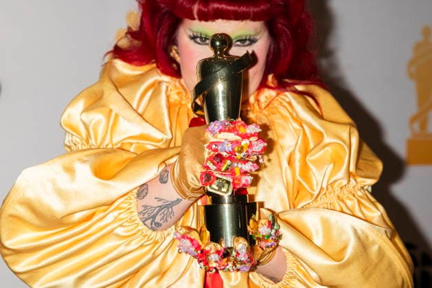 March 28, 2026, Hamilton, On, Canada: Begonia poses for photos after winning Adult Alternative Album of the Year during the 2026 Juno Awards Gala in Hamilton, Saturday, March 28, 2026. Hamilton Canada  - ZUMAc35_ 20260328_zaf_c35_197 Copyright: xNickxIwanyshynx