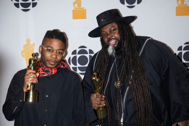 March 28, 2026, Hamilton, On, Canada: EBONY pose for photos after winning Electronic Album of the Year during the 2026 Juno Awards Gala in Hamilton, Saturday, March 28, 2026. Hamilton Canada  - ZUMAc35_ 20260328_zaf_c35_198 Copyright: xNickxIwanyshynx