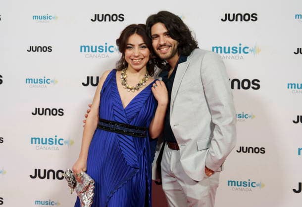 March 28, 2026, Hamilton, On, CAN: Members of Kazdoura, nominated for Global Music Album of the Year, on the red carpet at the 2026 Juno Awards Gala in Hamilton, Saturday, March 28, 2026. Hamilton CAN  - ZUMAc35_ 20260328_zaf_c35_212 Copyright: xPeterxPowerx