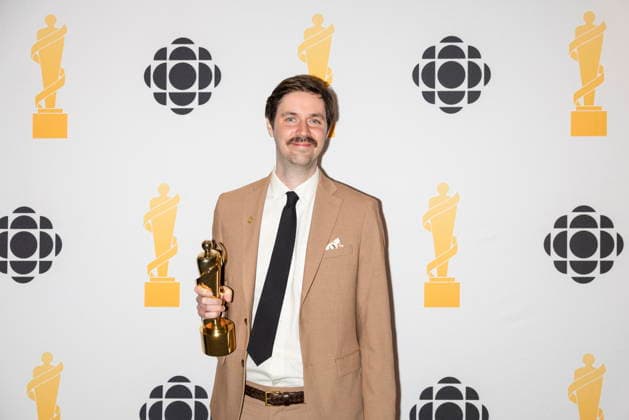 March 28, 2026, Hamilton, On, Canada: Adam Christie poses for photos after winning Comedy Album of the Year during the 2026 Juno Awards Gala in Hamilton, Saturday, March 28, 2026. Hamilton Canada  - ZUMAc35_ 20260328_zaf_c35_223 Copyright: xNickxIwanyshynx