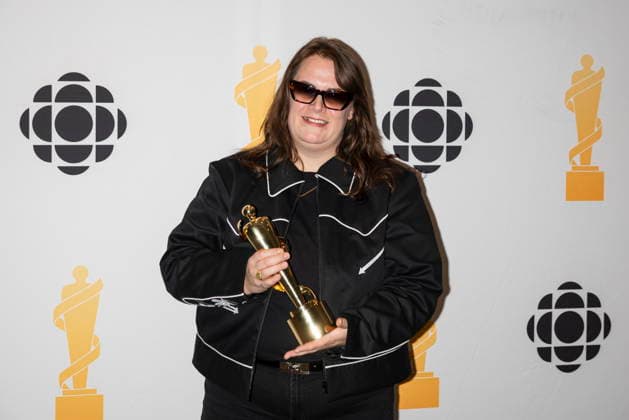 March 28, 2026, Hamilton, On, Canada: Mariel Buckley poses for photos after winning Contemporary Roots Album of the Year during the 2026 Juno Awards Gala in Hamilton, Saturday, March 28, 2026. Hamilton Canada  - ZUMAc35_ 20260328_zaf_c35_230 Copyright: xNickxIwanyshynx