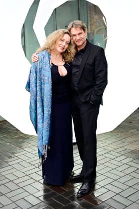 Patricia Lueger mit Ehemann Thure Riefenstein bei der 9. Windflüchter Charity Gala 2026 zu Gunsten der Stiftung Betroffen˜ im Störtebeker Brauquartier. Stralsund, 28.03.2026