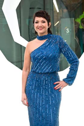 Madeleine Wehle bei der 9. Windflüchter Charity Gala 2026 zu Gunsten der Stiftung Betroffen˜ im Störtebeker Brauquartier. Stralsund, 28.03.2026