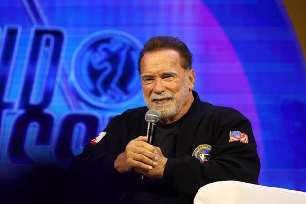 Birmingham, UK. Arnold Schwarzenegger at the Arnold Sports Festival UK 2026. The NEC. 28th March 2026. LMK430-S290326-001 Anfisa Polyushkevych Landmark Media . 