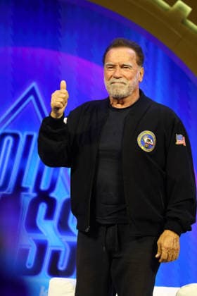 Birmingham, UK. Arnold Schwarzenegger at the Arnold Sports Festival UK 2026. The NEC. 28th March 2026. LMK430-S290326-001 Anfisa Polyushkevych Landmark Media . 