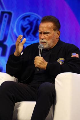 Birmingham, UK. Arnold Schwarzenegger at the Arnold Sports Festival UK 2026. The NEC. 28th March 2026. LMK430-S290326-001 Anfisa Polyushkevych Landmark Media . 