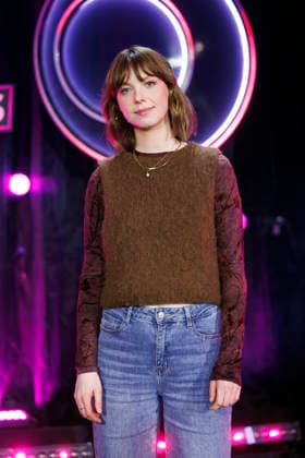 Comedienne Emilia Suchlich bei der ARD Show Ladies Night Youngstars , der einzigen Comedy- und Kabarettshow mit rein weiblicher Besetzung im deutschsprachigen Fernsehen. Köln, 25.03.2026 NRW Deutschland Copyright: xChristophxHardtx