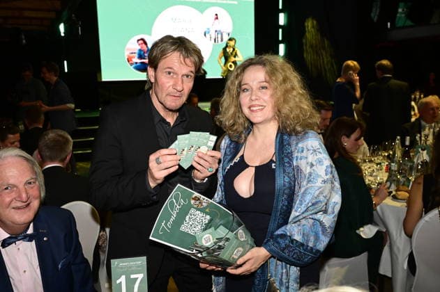 Thure Riefenstein mit Ehefrau Patricia Lueger bei der 9. Windflüchter Charity Gala 2026 zu Gunsten der Stiftung Betroffen˜ im Störtebeker Brauquartier. Stralsund, 28.03.2026 Copyright: xMatthiasxWehnertx