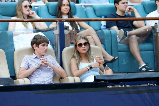 Kai Trump, Spencer Trump seen at the Aryna Sabalenka and Coco Gauff game the women s singles final match of the Miami Open at Hard Rock Stadium Featuring: Kai Trump, Spencer Trump Where: Miami Gardens, Florida, United States When: 28 Mar 2026 Credit: hoo-me.com MediaPunch INSTARimages EDITORIAL USE ONLY. NOT FOR USE BY NEWSPAPERS BASED IN THE UK. Copyright: xx instar55588178